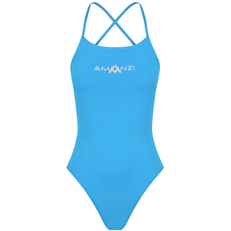 AMANZI Women's Tie Back One Piece Swimsuit - Sexy High Cut Bathing Suit for Women, Adjustable Ties, Comfortable Swimwear for Beach, Pool & Vacation