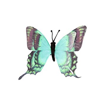 KYNA Set of 2 Butterfly Hair Clips - Mesh Hair Pins for Women & Girls, Hair Accessories for Party, Wedding, Birthday Gifts (Green) - Perfect for Daily Wear, Special Occasions and Gift Giving