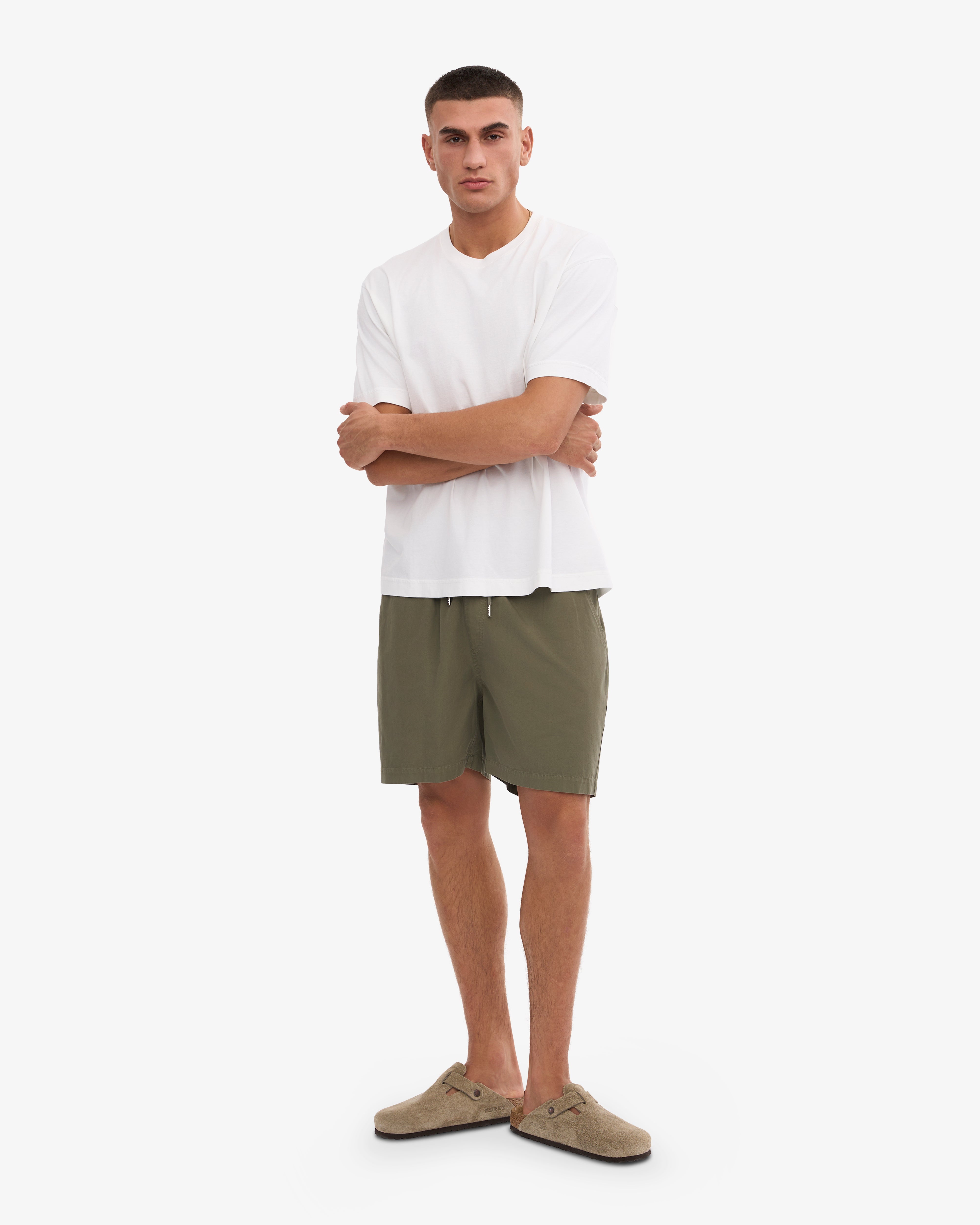 Organic Twill Shorts for Women - Comfortable & Eco-Friendly Casual Wear - Ocean Green - Perfect for Summer Outings, Beach Trips, and Relaxing Weekends