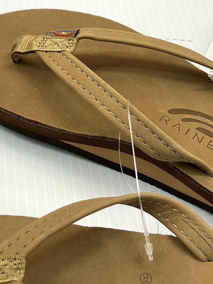 Rainbow 301ALTSN SRBR Women's Single Layer Narrow Strap Arch Support Sandals - Comfortable Walking Shoes for Summer, Beach & Casual Outings (Sierra Brown)