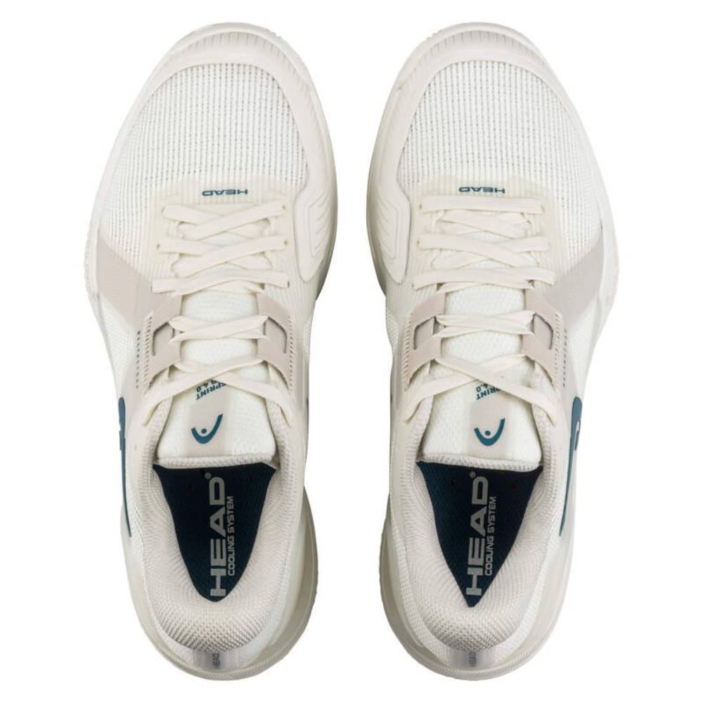 Head Sprint Pro 4.0 Women's Tennis Shoes - Lightweight Performance Court Shoes for Women (Chalk White/Twilight Blue) | Perfect for Competitive Matches & Training Sessions
