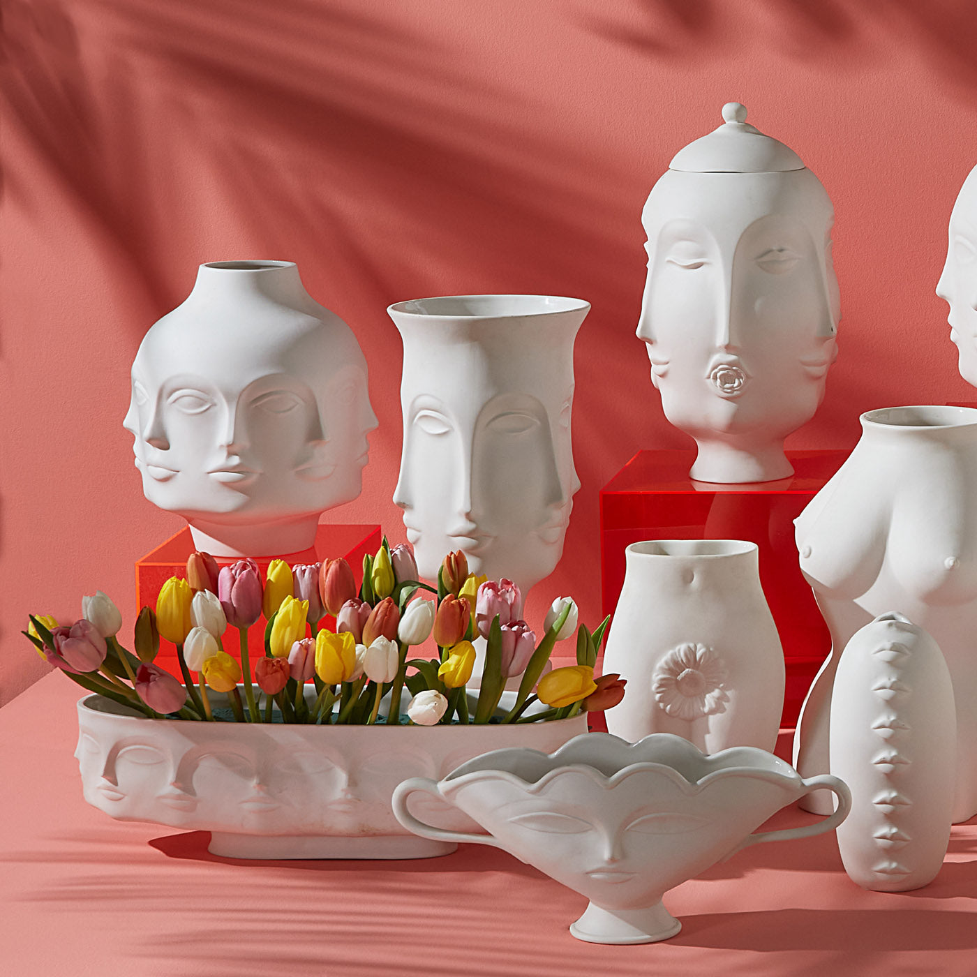Dora Maar Large Vase - Elegant Ceramic Home Decor for Living Room, Dining Table & Office | Perfect for Flower Arrangements & Interior Design