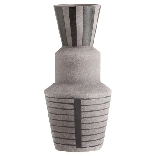 Cyan Design 11481 Erebus Vase - Large Grey Ceramic Vase for Home Decor, Wedding Centerpiece, Living Room & Dining Table Decoration