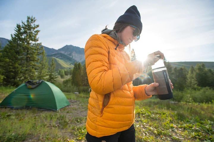 GSI Outdoors Commuter JavaPress - Portable French Press Coffee Maker for Camping, Hiking & Travel | Stainless Steel & Insulated Design