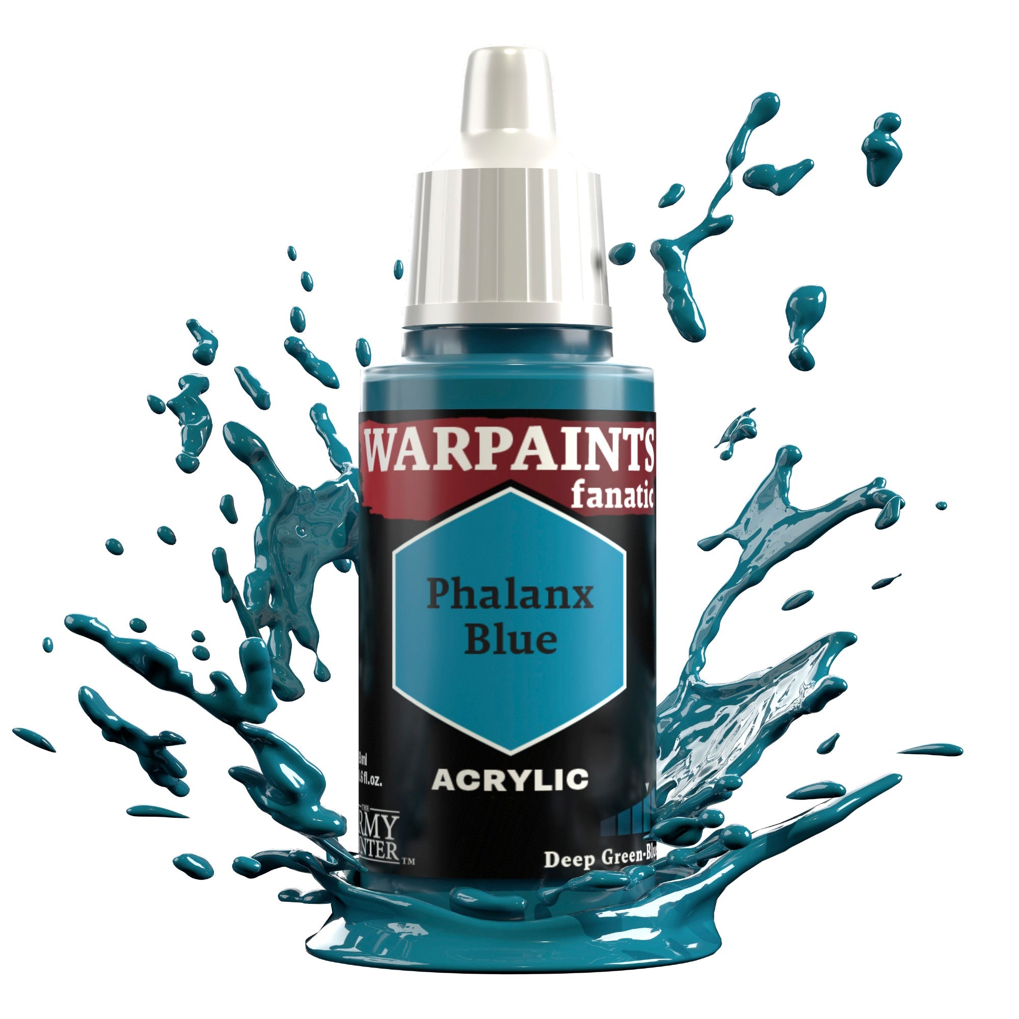 Warpaints Fanatic: Phalanx Blue - Premium Miniature Paint for Warhammer & Tabletop Gaming - Perfect for Fantasy Miniatures & Model Painting
