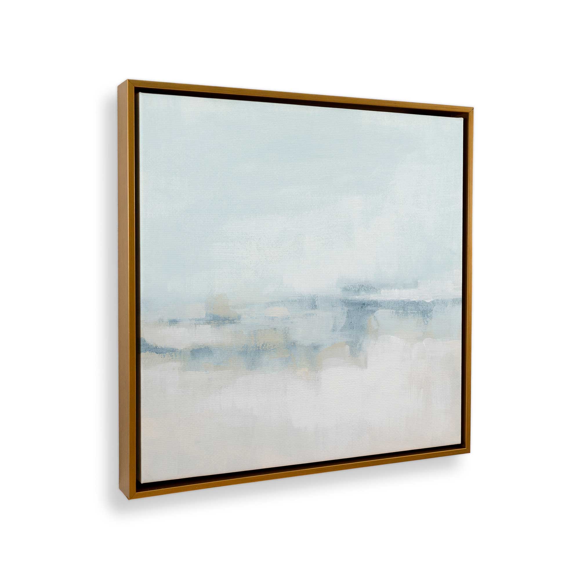 Cloudy Shoreline Hues I - Stunning Canvas Wall Art Print for Living Room, Bedroom & Office Decor | Coastal Landscape Painting | Modern Home Interior Design