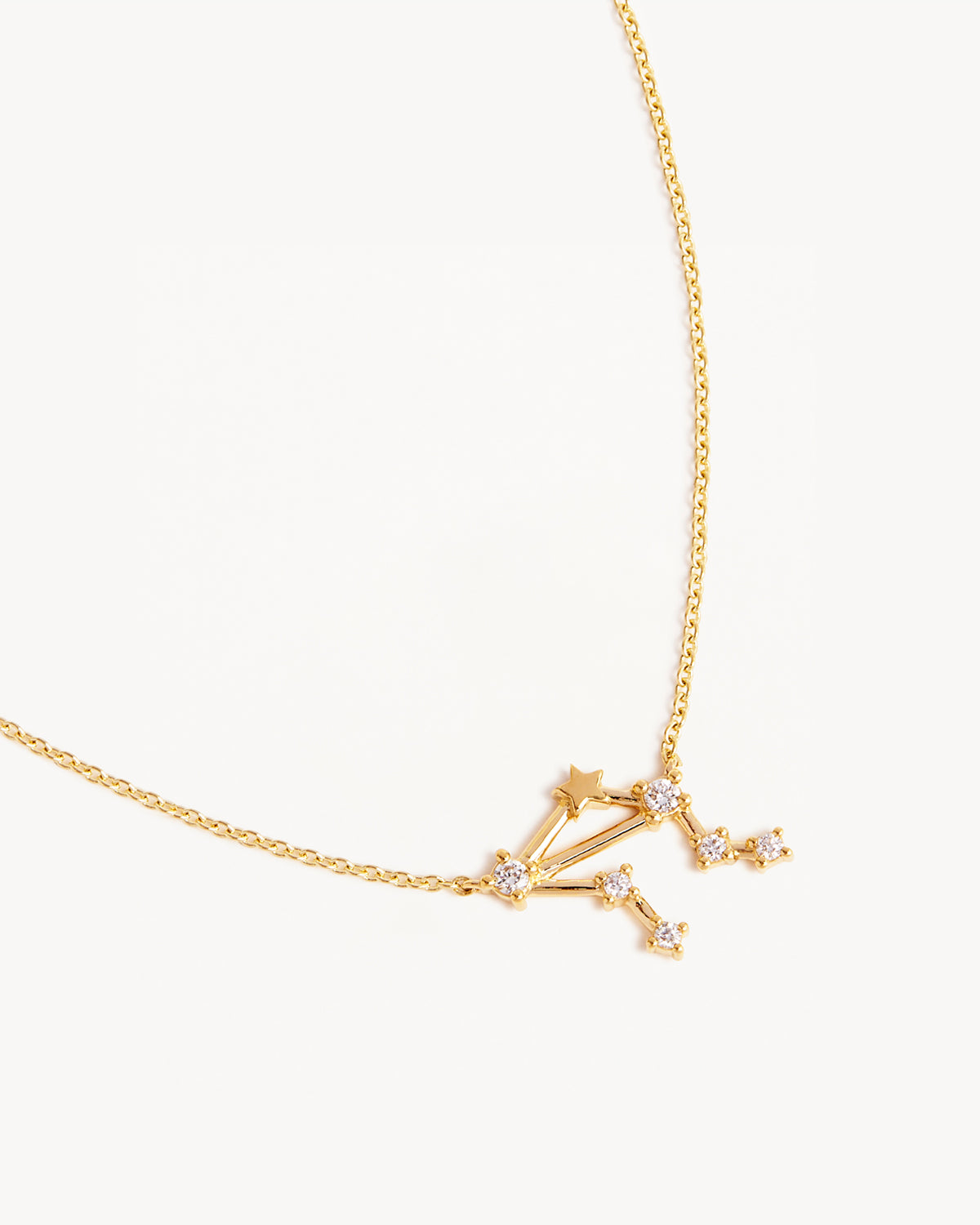 14K Solid Gold Starry Night Zodiac Constellation Diamond Necklace for Libra - Elegant Celestial Jewelry for Birthday, Anniversary & Special Occasion Gifts