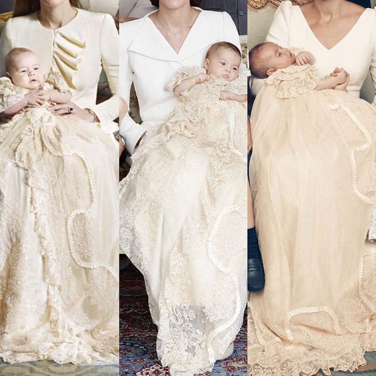 White Lace Christening Gown Dress for Baby Girls - Elegant Baptism Outfit for Newborns & Infants - Perfect for Christenings, Baptisms & Special Occasions