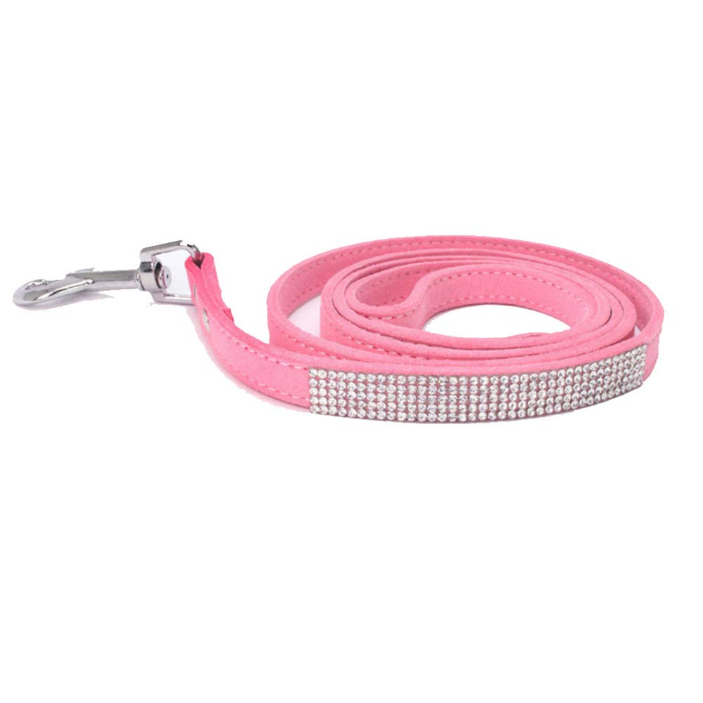 Sparkling Rhinestone Dog Collar & Leash Set - Crystal Diamond Pet Collar for Small & Medium Dogs | Cute Dazzling Cat & Dog Accessories | Perfect for Parties, Weddings & Special Occasions
