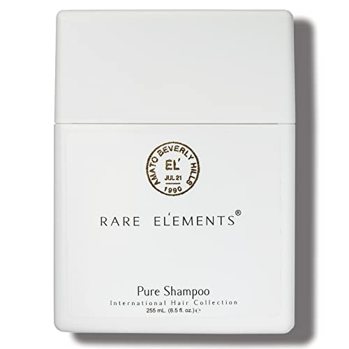 Rare Elements Pure Shampoo for Damaged Hair - Sulfate Free & Natural Ingredients - Revitalizing Hair Care for Dry, Frizzy & Color-Treated Hair - Perfect for Daily Use & Salon Quality Results