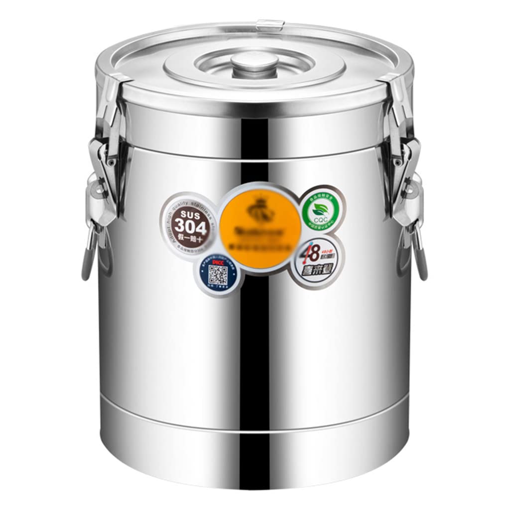 TYX Commercial Insulation Barrel - 10L Stainless Steel Insulated Beverage Dispenser for Hot Water, Tea & Milk - Large Capacity Catering Urn for Restaurants, Coffee Shops & Parties - Perfect for Buffets, Catering Events & Office Break Rooms