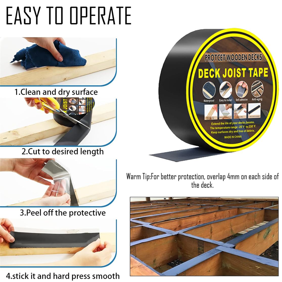 Butyl Joist Tape for Decking - 1.5