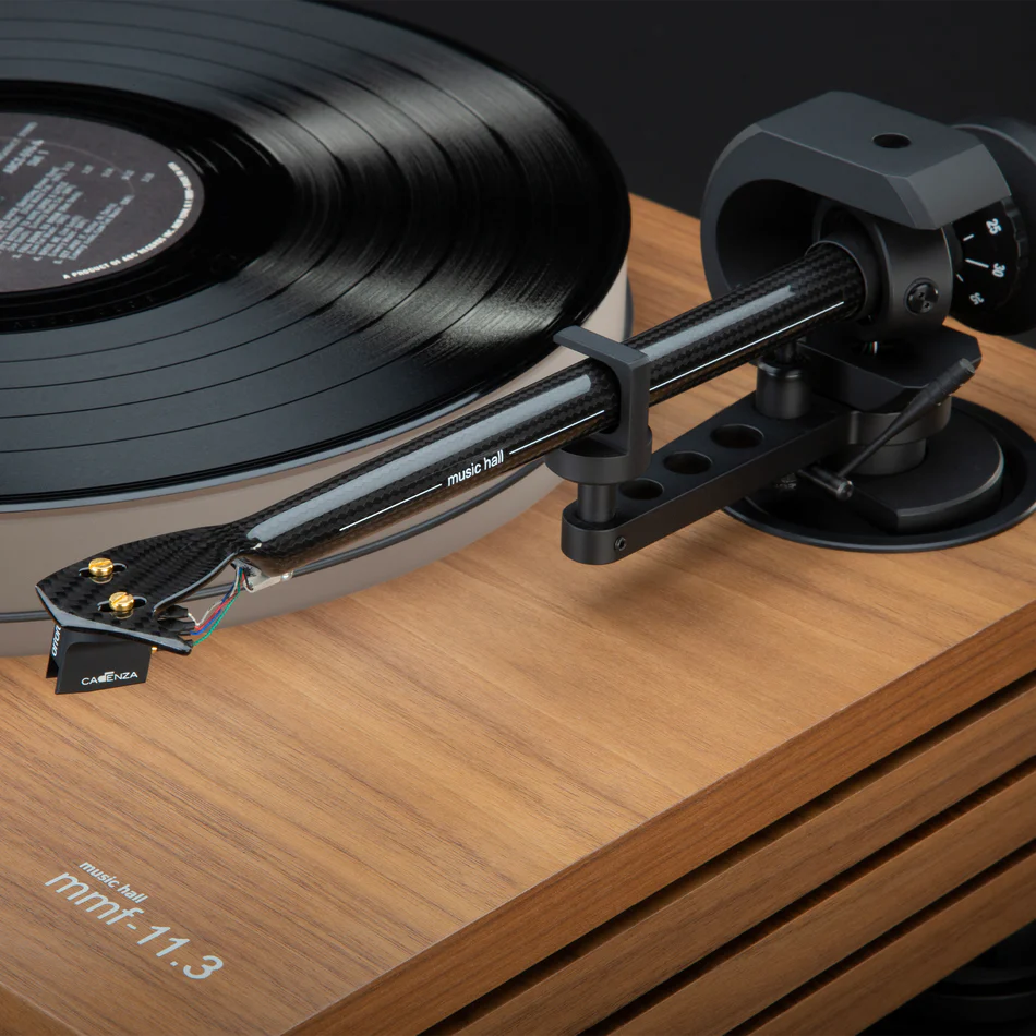 Music Hall MMF 11.3 SE Walnut Turntable - High Fidelity Vinyl Record Player with Belt Drive & Adjustable Tonearm - Perfect for Audiophiles & Home Entertainment Systems