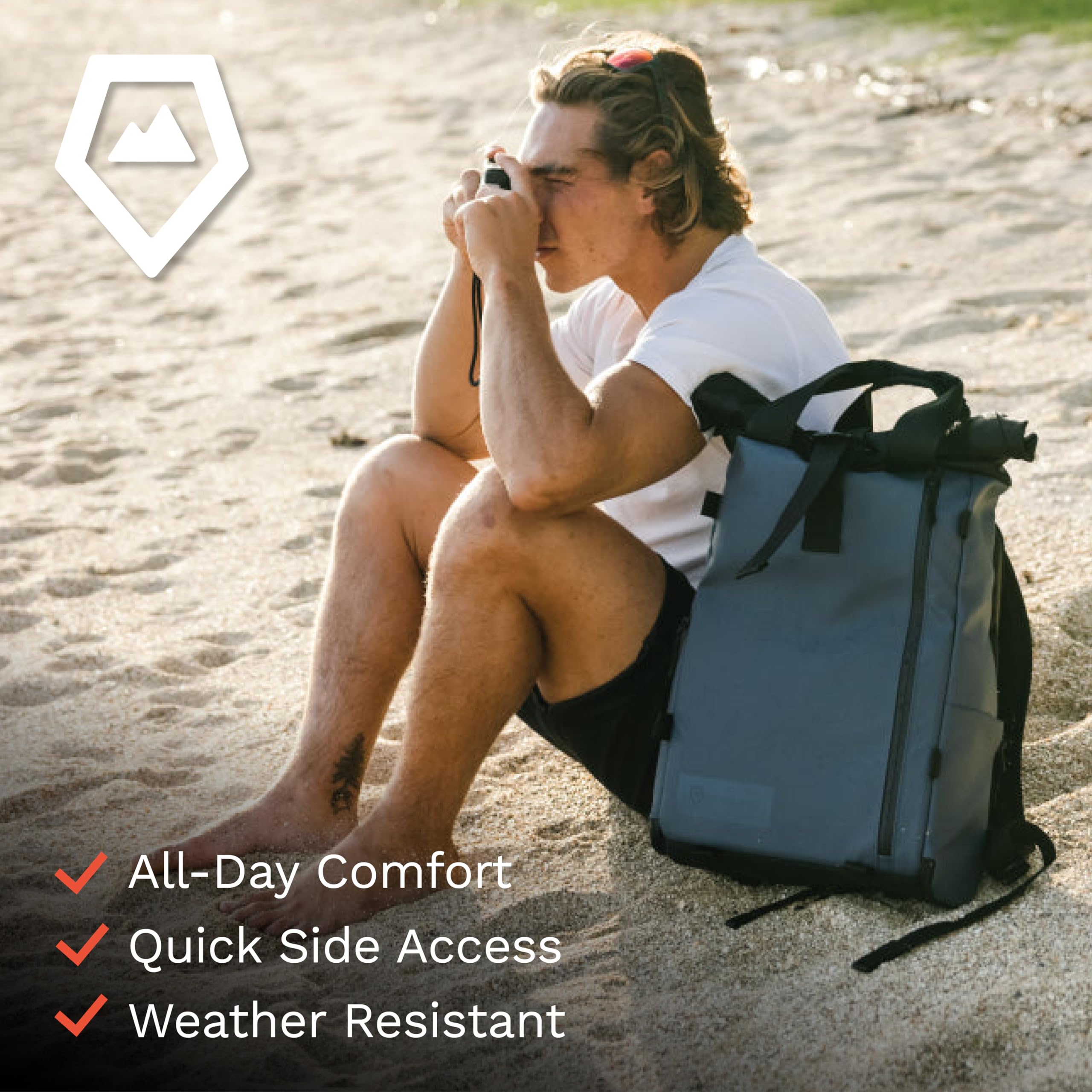 WANDRD PRVKE Photography Backpack - Waterproof Camera Travel Bag with Laptop Compartment & Accessories Bundle for Photographers, Hiking & Adventure Travel