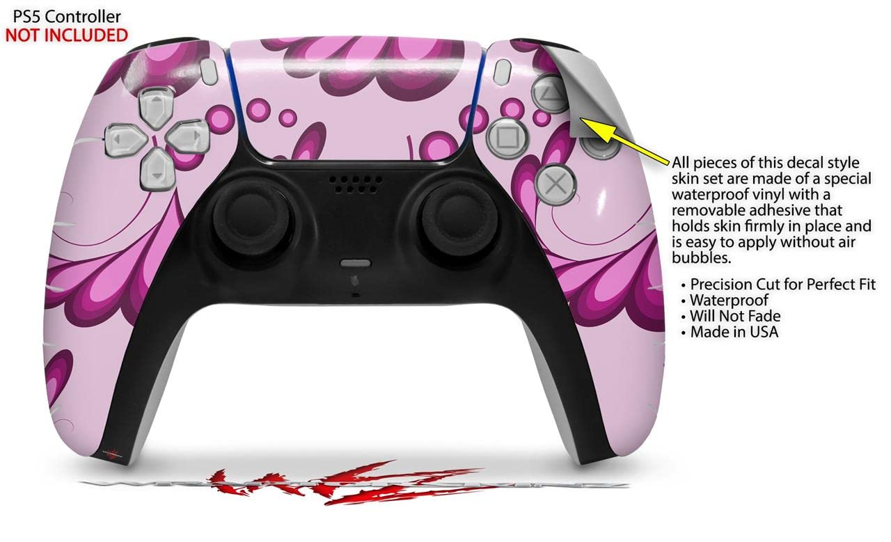 Sony PS5 DualSense Skin Wrap - Petals Pink | Gaming Protection