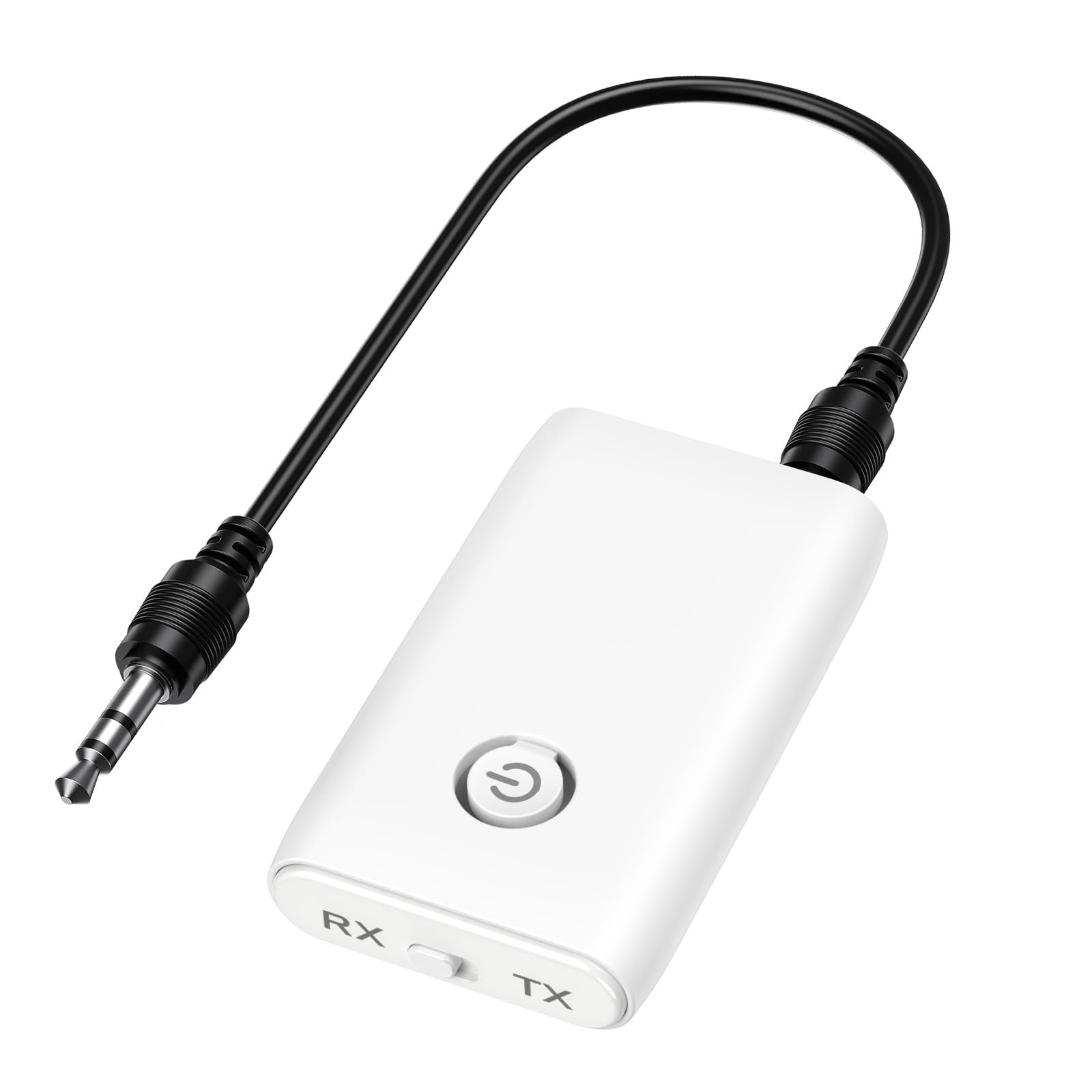 Bluetooth 5.0 Transmitter and Receiver 2-in-1 Wireless Audio Adapter - Portable Aux Car Kit for Laptop, TV, Headphones, Speakers | Hands-Free Calling, Music Streaming for Home, Office & Travel