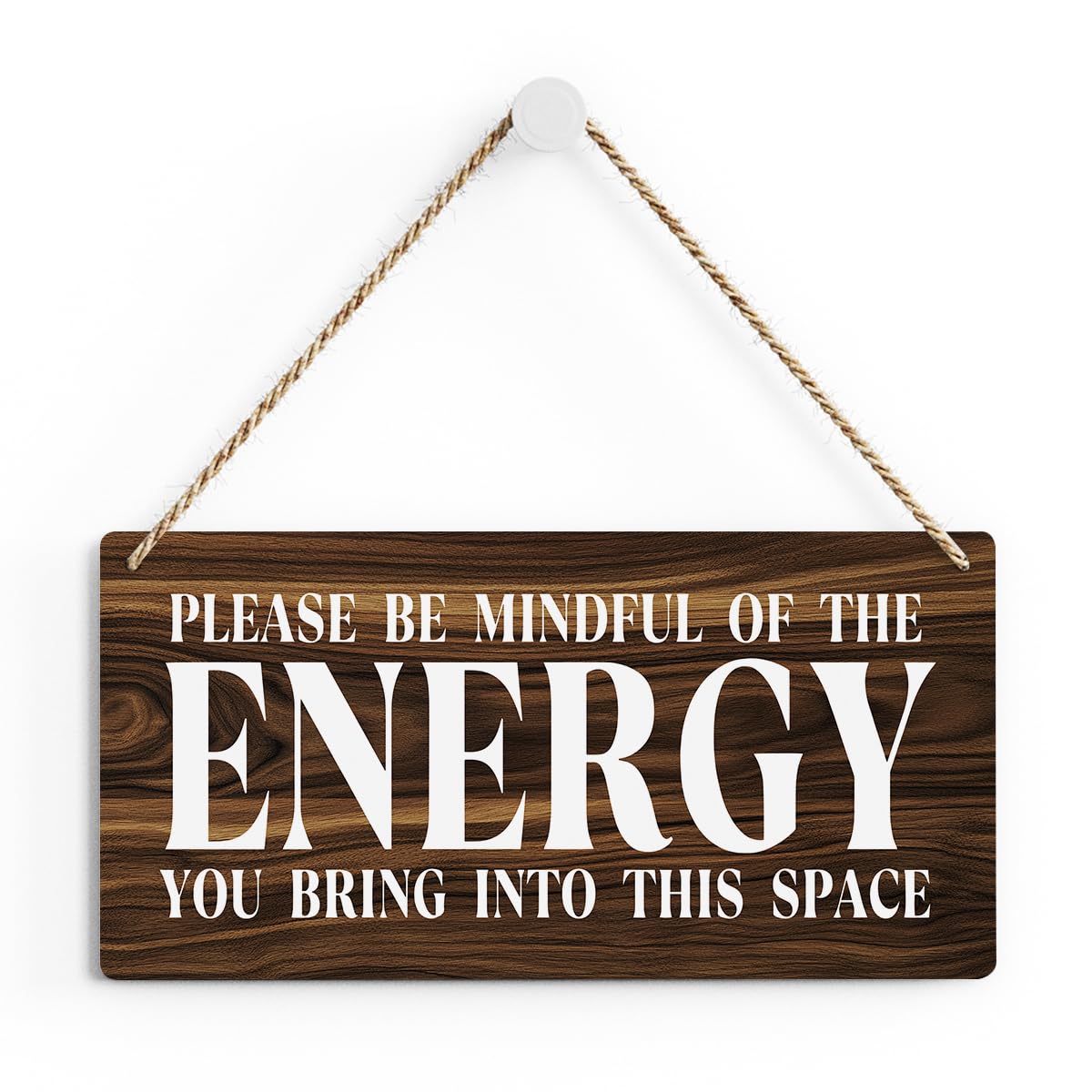 Zen Wall Art for Home & Office - Positive Affirmations Wood Plaque - Meditation & Spa Decor