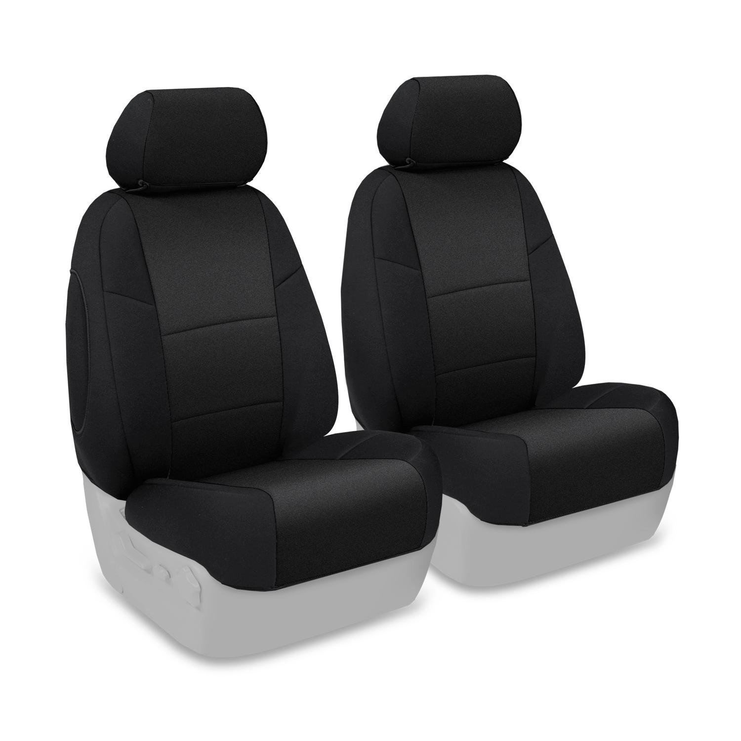 Coverking Custom Fit Neosupreme 50/50 Bucket Seat Cover for Dodge Charger - Black Car Seat Protector | Perfect for Daily Commuting & Road Trips