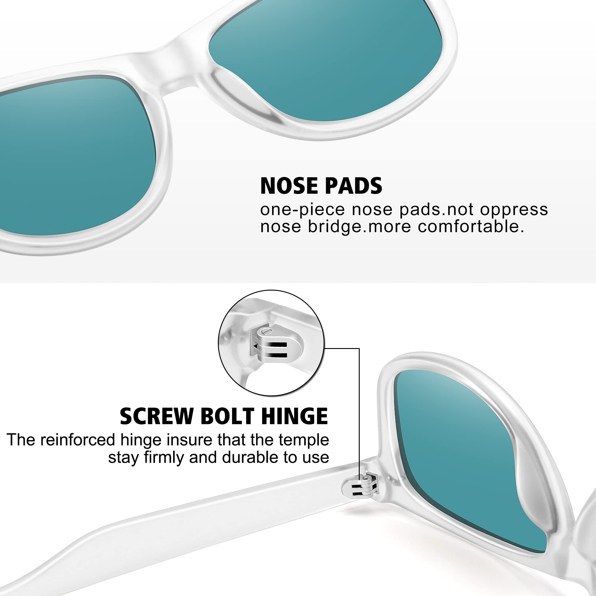 MEETSUN Polarized Sunglasses for Men & Women - Classic Retro UV400 Protection Driving Shades - Perfect for Outdoor Activities, Beach, Fishing & Road Trips
