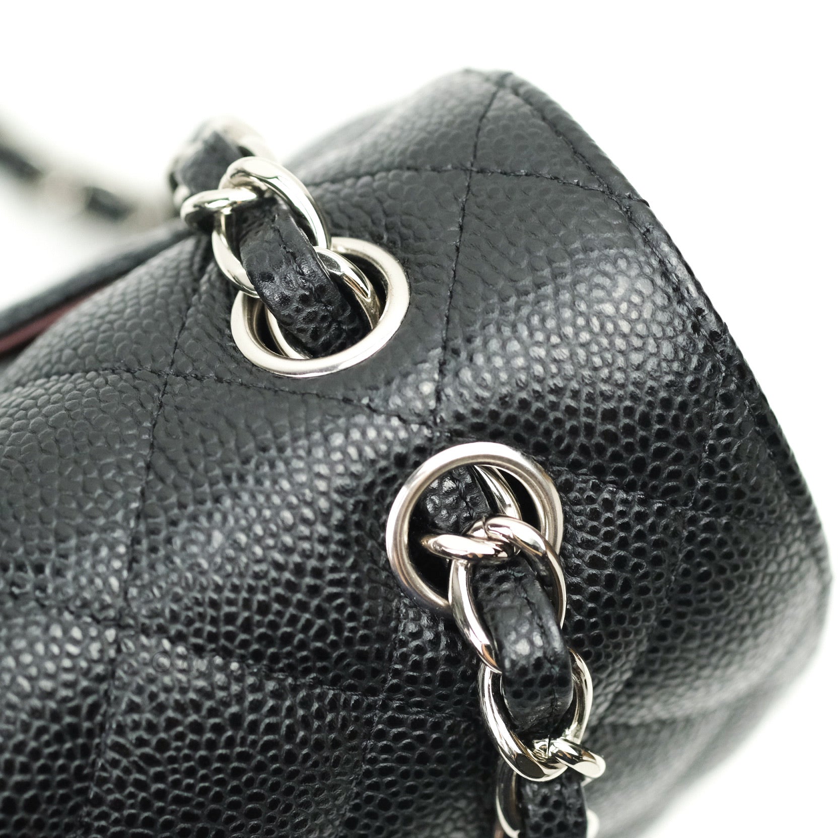 Chanel Classic Jumbo Double Flap Bag in Black Caviar Leather with Silver Hardware | Luxury Designer Handbag for Women | Perfect for Evening Events, Work & Special Occasions