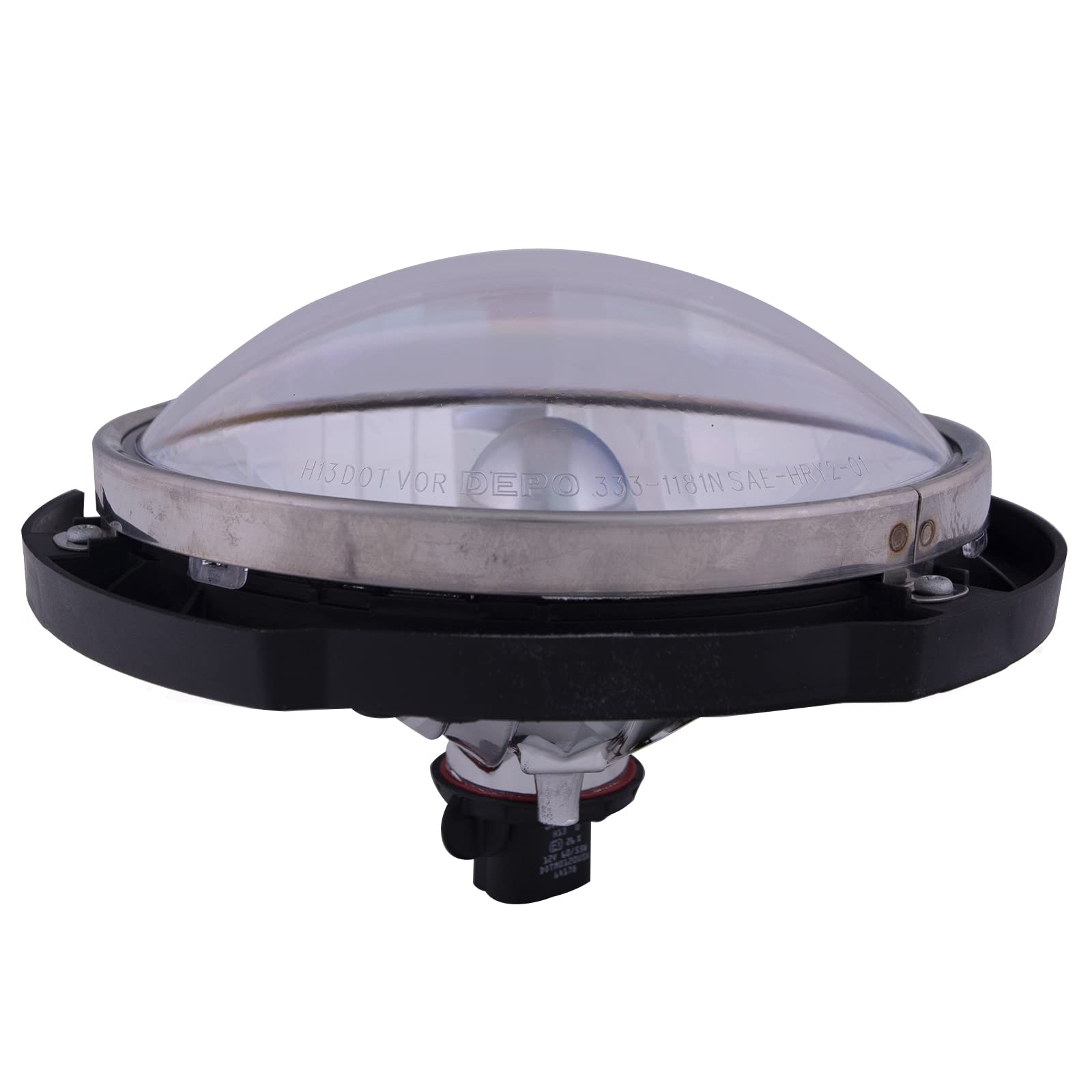 HEADLIGHTSDEPOT CAPA Certified Left Driver Side Headlight Compatible with Jeep Wrangler 2007-2018 - Replacement for Foggy or Damaged Headlights, Perfect for Night Driving & Off-Road Adventures