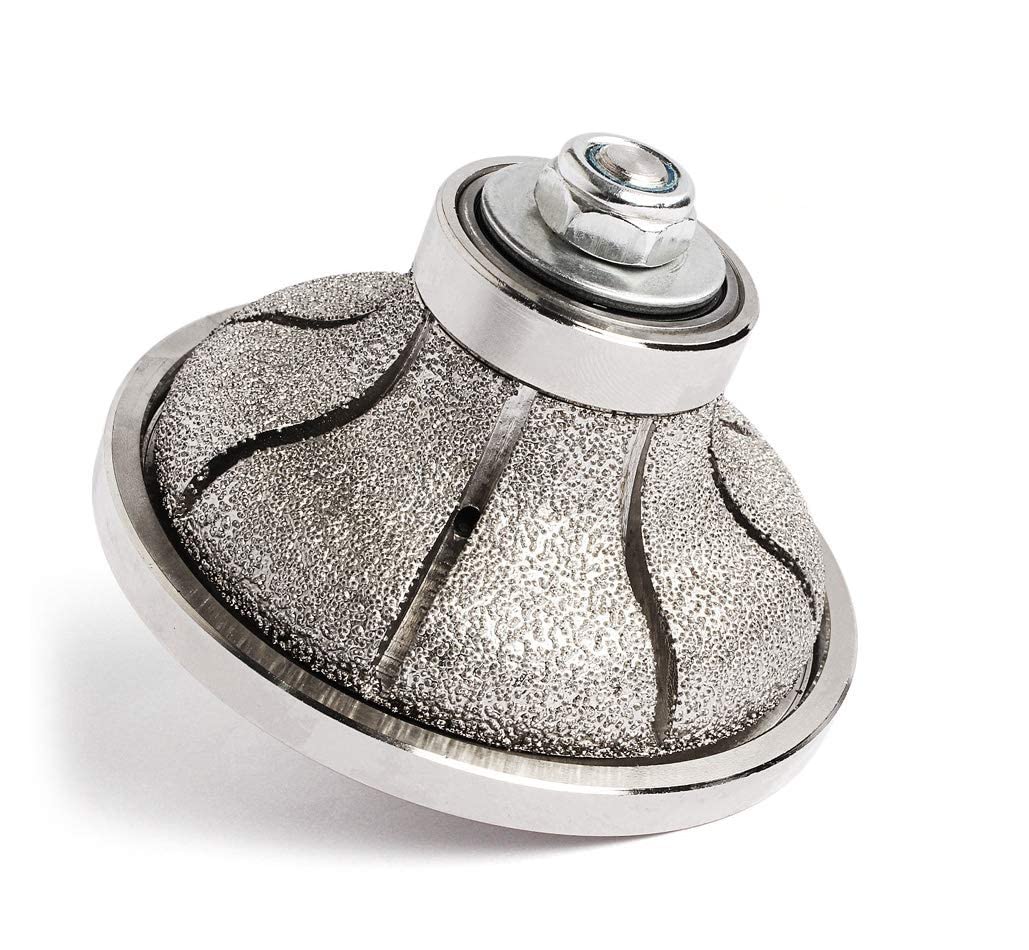 Diamond Profile Grinding Wheel F Shape for Concrete, Granite & Marble Countertop Edge Polishing - Perfect for DIY Home Renovation & Professional Stone Fabrication