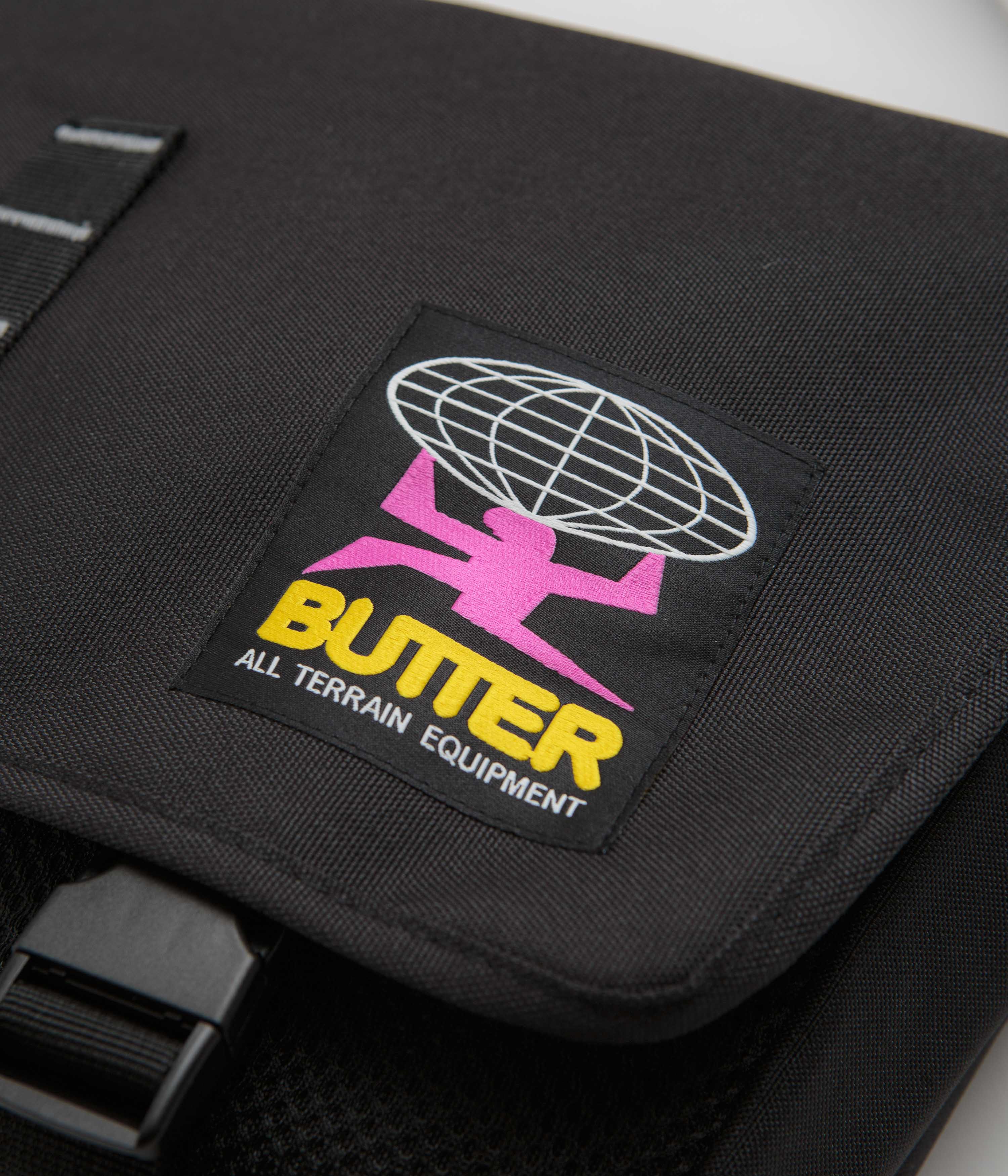 Butter Goods Commute Side Bag - Black - Stylish Crossbody Bag for Men & Women - Perfect for Travel, Work, and Everyday Use