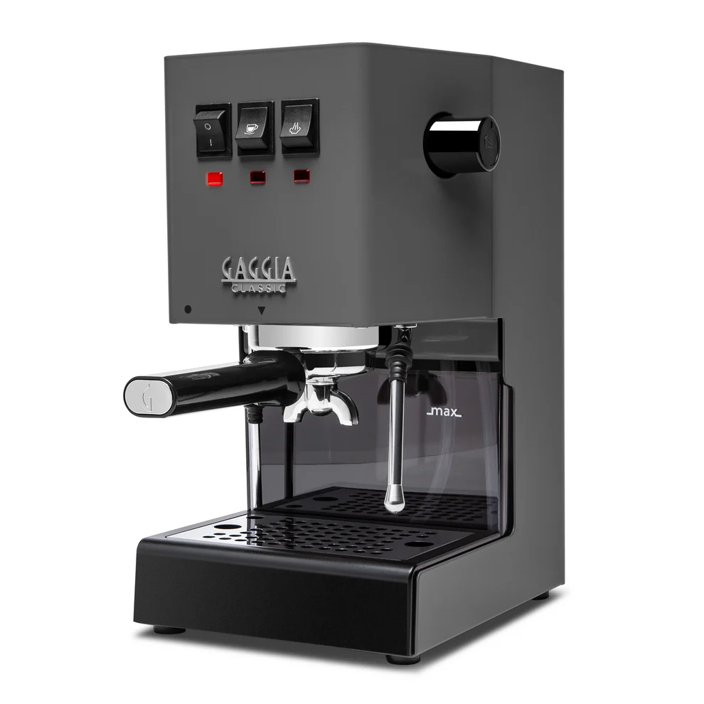 Gaggia Classic Pro E24 Espresso Machine - Stainless Steel Industrial Gray | Professional Home Barista Coffee Maker for Latte & Cappuccino | Perfect for Kitchen, Office & Coffee Shop Use