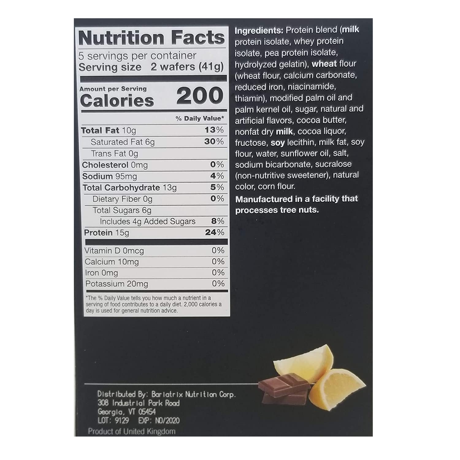 PROTIFIT - High Protein Lemon Wafer Bars (3 Pack) | 15g Protein, Low Calorie, Low Carb, Low Fat | Keto-Friendly, Cholesterol Free Snacks | Ideal for Weight Loss, Gym & On-the-Go Nutrition