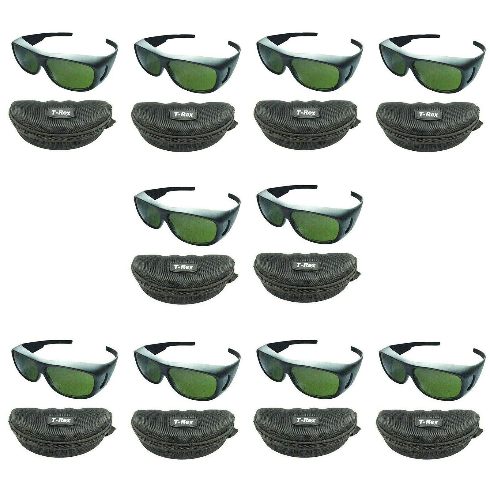 10pcs CE Certified IPL 200nm-2000nm OD5+ UV400 Safety Goggles - Laser & Photon Protection Glasses with Case - Ideal for Medical, Industrial & Laboratory Use
