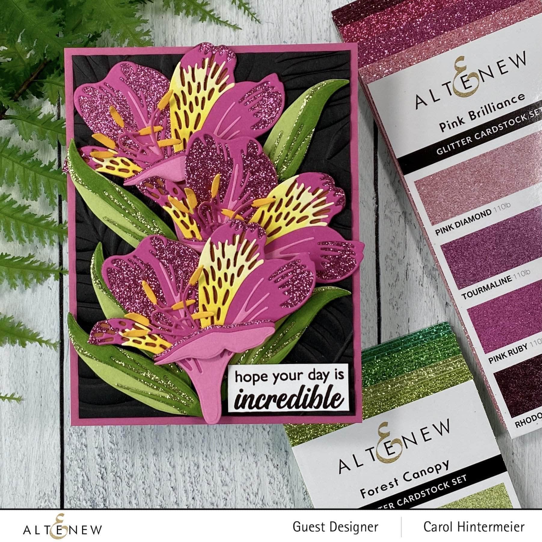Glitter Gradient Cardstock Set - Pink Brilliance for Scrapbooking, DIY Crafts, and Greeting Cards | Premium Quality Paper for Creative Projects