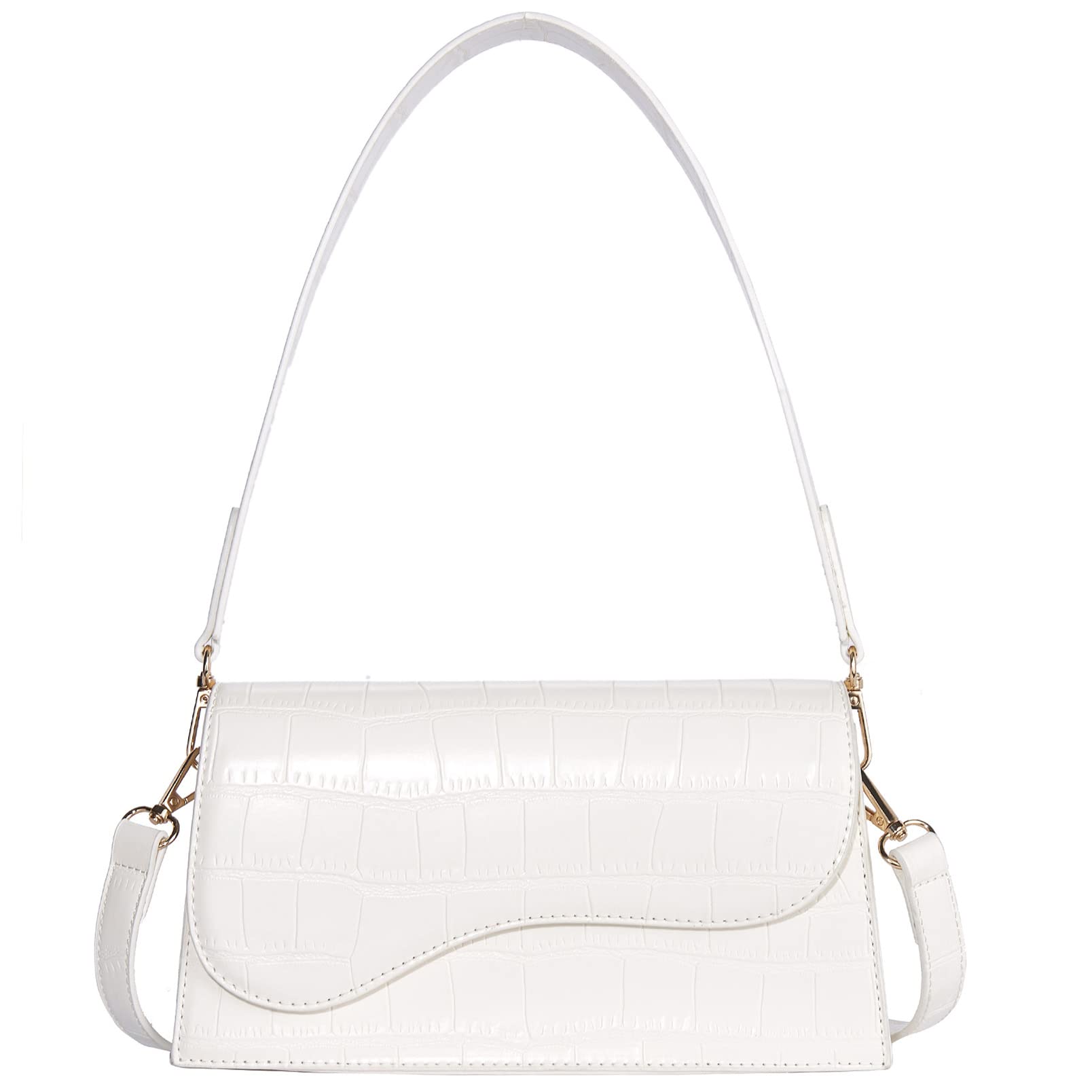 Telena Vegan Leather Shoulder Bag for Women - Crossbody Purse with 2 Removable Straps | Stylish Handbag for Work, Travel & Everyday Use