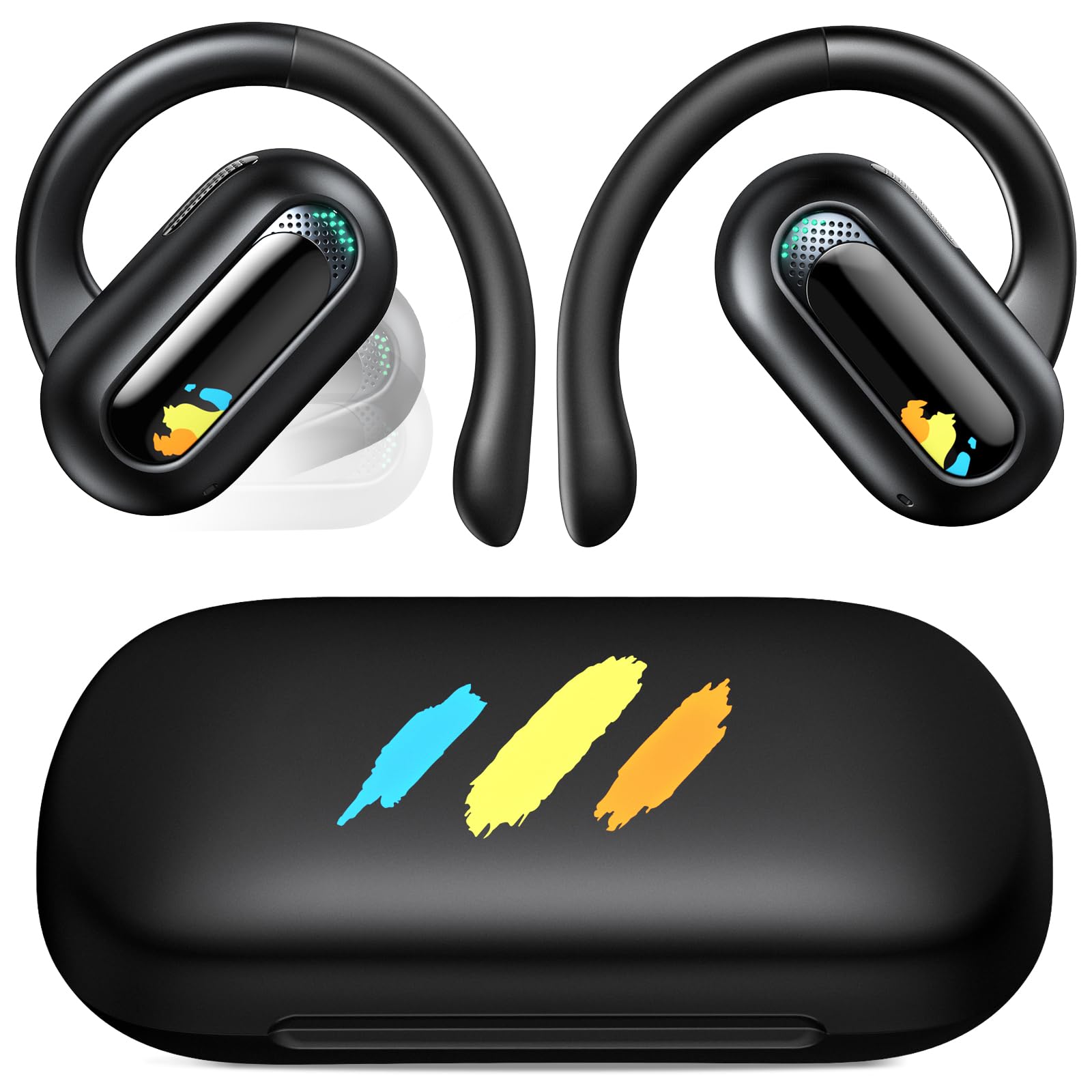 APETOO Kids Headphones Wireless Bluetooth 5.3 Open Ear Earbuds for Children Teens - Safe Comfortable Over-Ear Headset for School, Travel, Airplane, Kindle, Tablet & Smartphone Use