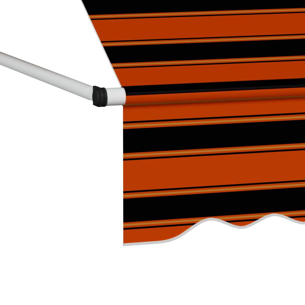 Manual Retractable Patio Door Awning - UV & Weather Resistant Balcony Awning with Adjustable Height & Hand Crank (78.7
