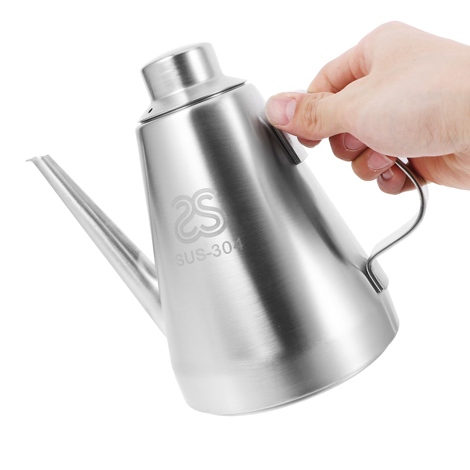 Premium Stainless Steel Oil Dispenser Bottle - 1400ML Leakproof Kitchen Cruet for Olive Oil, Vinegar & Cooking Oils (18cm Height) - Perfect for Home Cooking, Restaurants & Salad Dressing