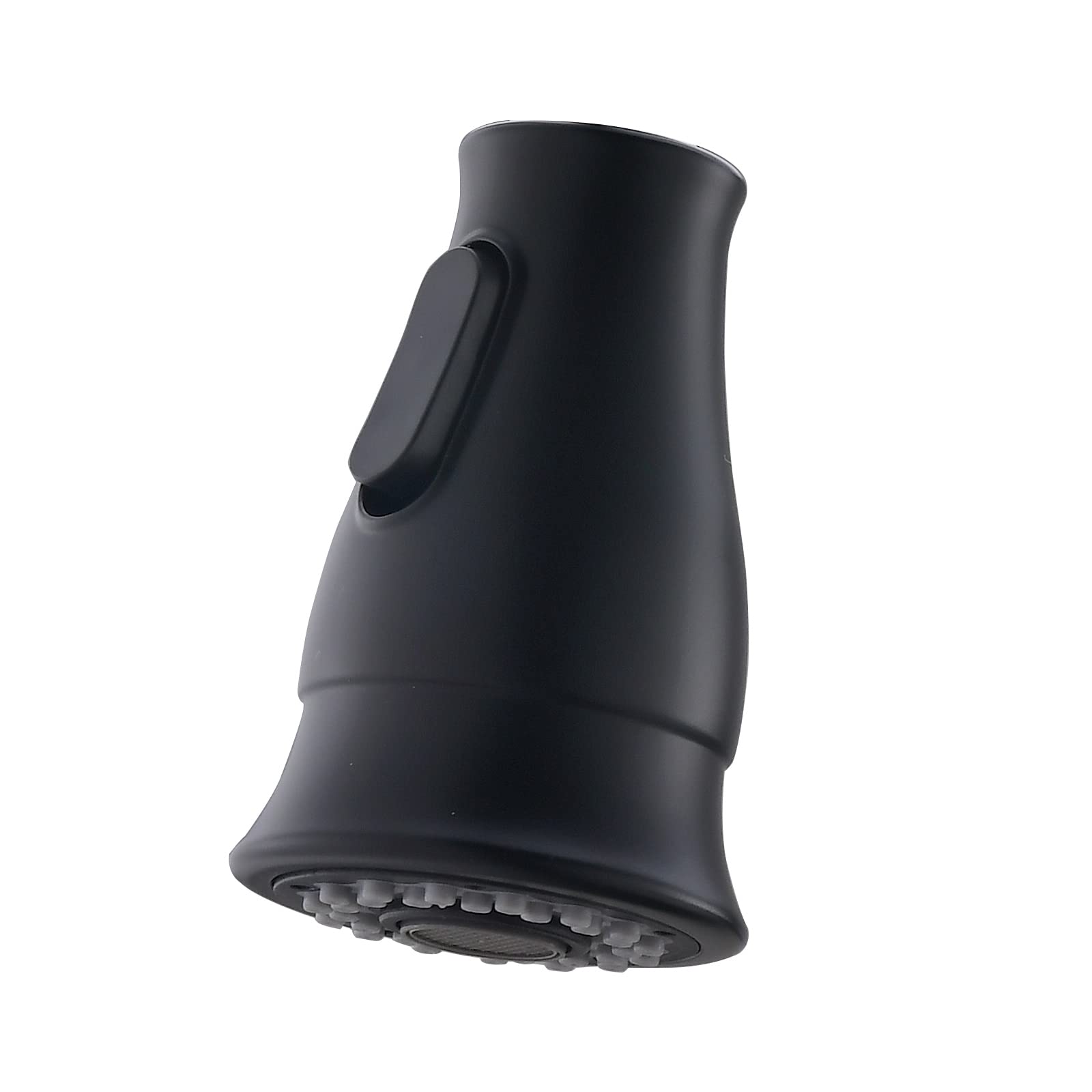Black Pull Down Kitchen Faucet Spray Head Replacement - 2 Mode G1/2 Connector Nozzle for Sink Sprayer (Perfect for Washing Dishes & Cleaning Vegetables)
