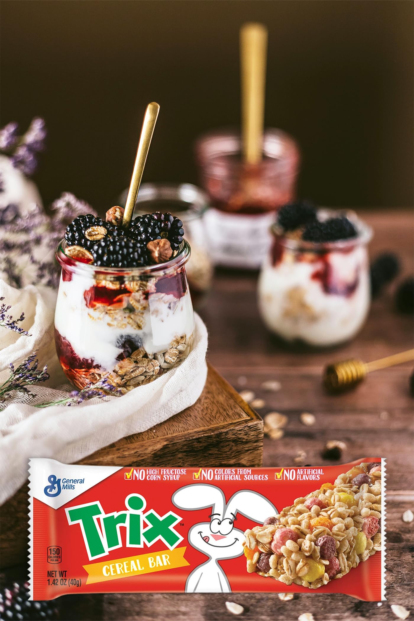 Healthy Breakfast Cereal Bars Variety Pack - 20 Nutritious Granola Snack Bars for Kids | School Lunch, On-the-Go Snacks, After-School Treats & Family Road Trips