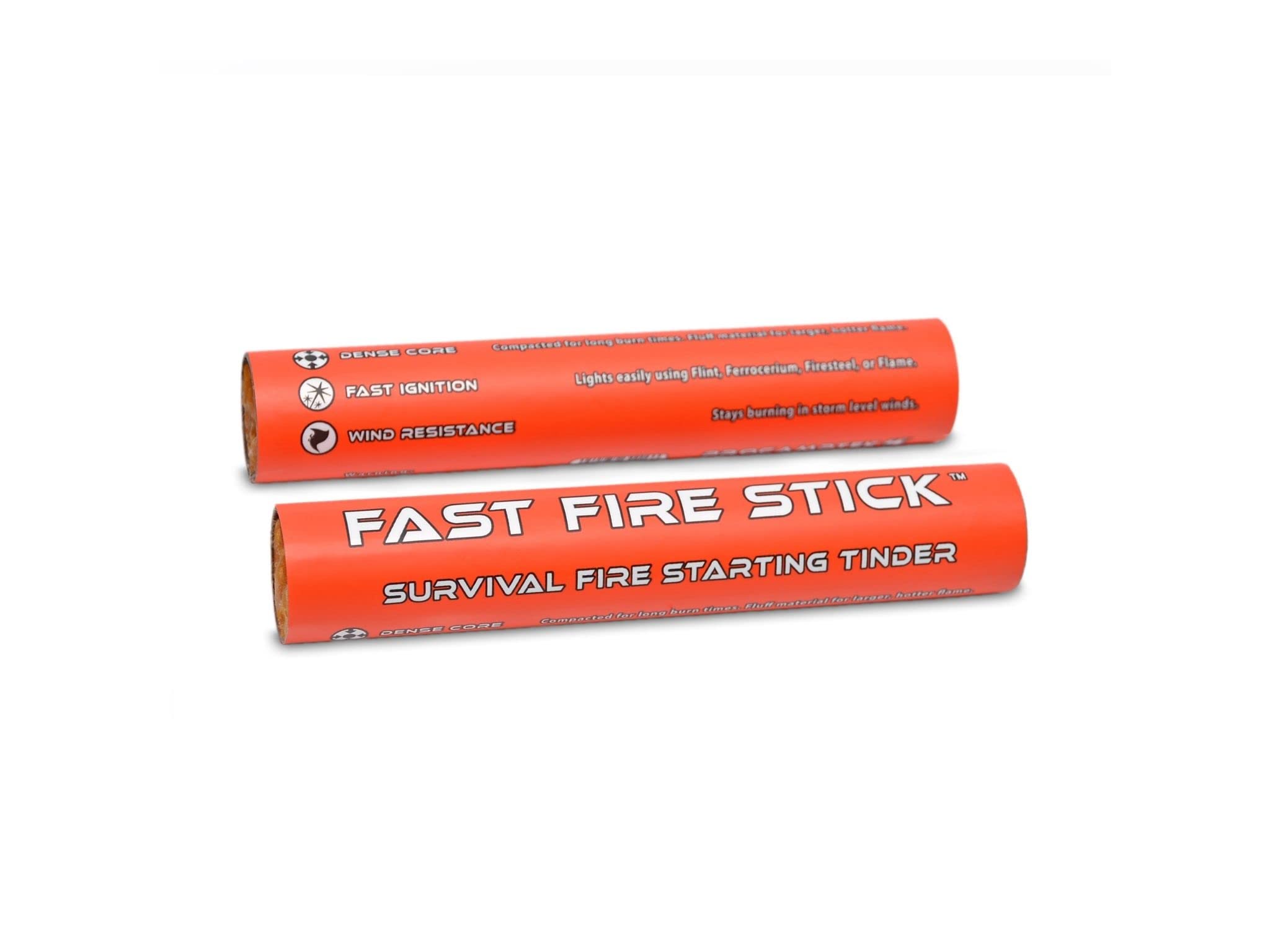 ProCampTek Fast Fire Starter Sticks - Waterproof Fire Starting Tinder for Camping, Hiking & Survival - 2 Pack - Instant Fire Ignition for Outdoor Adventures