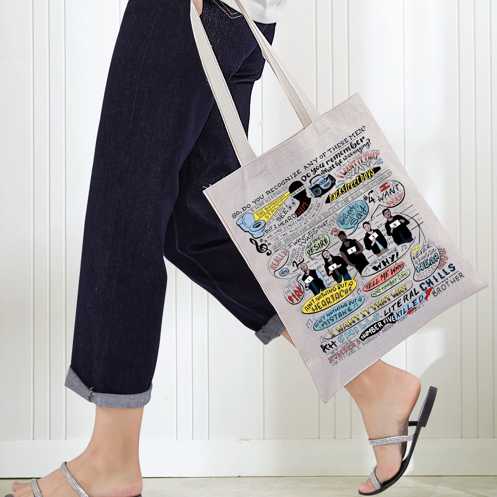 Brooklyn Comedy TV Show Tote Bag - Jack Fans Gift - 'I Want It That Way' Inspired Shoulder Bag for Women & Girls | Perfect for Comedy Shows, Fan Meetups & Daily Use