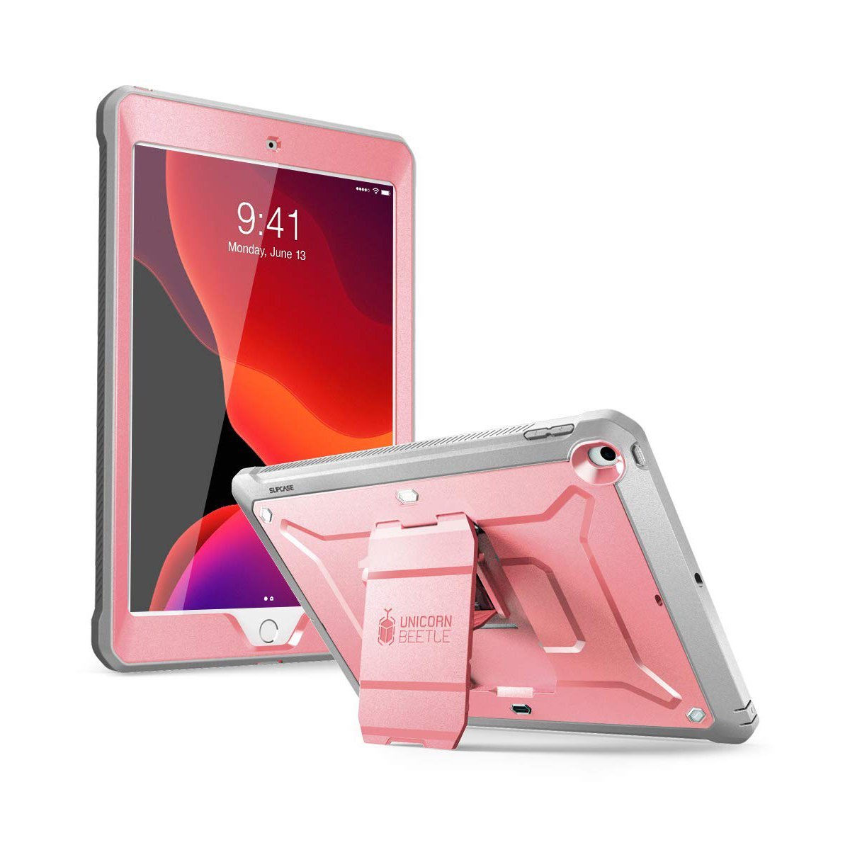 iPad 10.2 Inch Unicorn Beetle PRO Rugged Case - Shockproof Protective Cover for iPad 7th/8th/9th Gen (Rose Gold) | Perfect for Outdoor Adventures, Construction Sites & Travel Protection