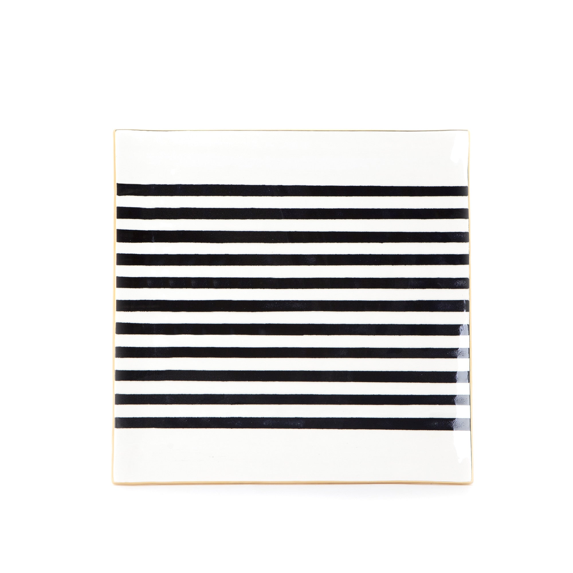 Capri Stripe Breakfast Tray - Stylish Wooden Serving Tray for Coffee, Tea, and Brunch in Bed - Perfect for Breakfast in Bed, Hosting, and Home Decor