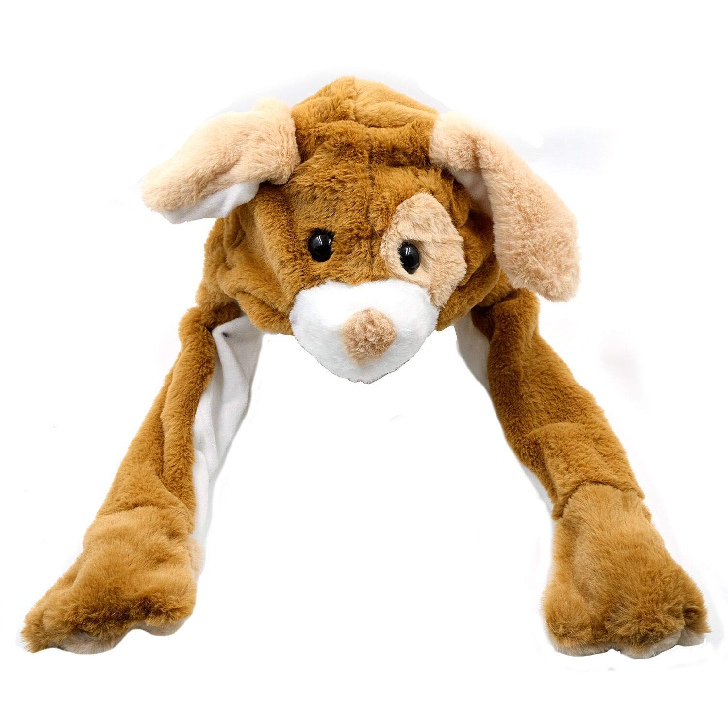 Cute Plush Animal Ear Winter Hat - GEOOT Warm Pop-Up Ears Beanie for Women & Kids - Cozy Fleece Fashion Accessory for Cold Weather, Outdoor Activities & Christmas Gifts