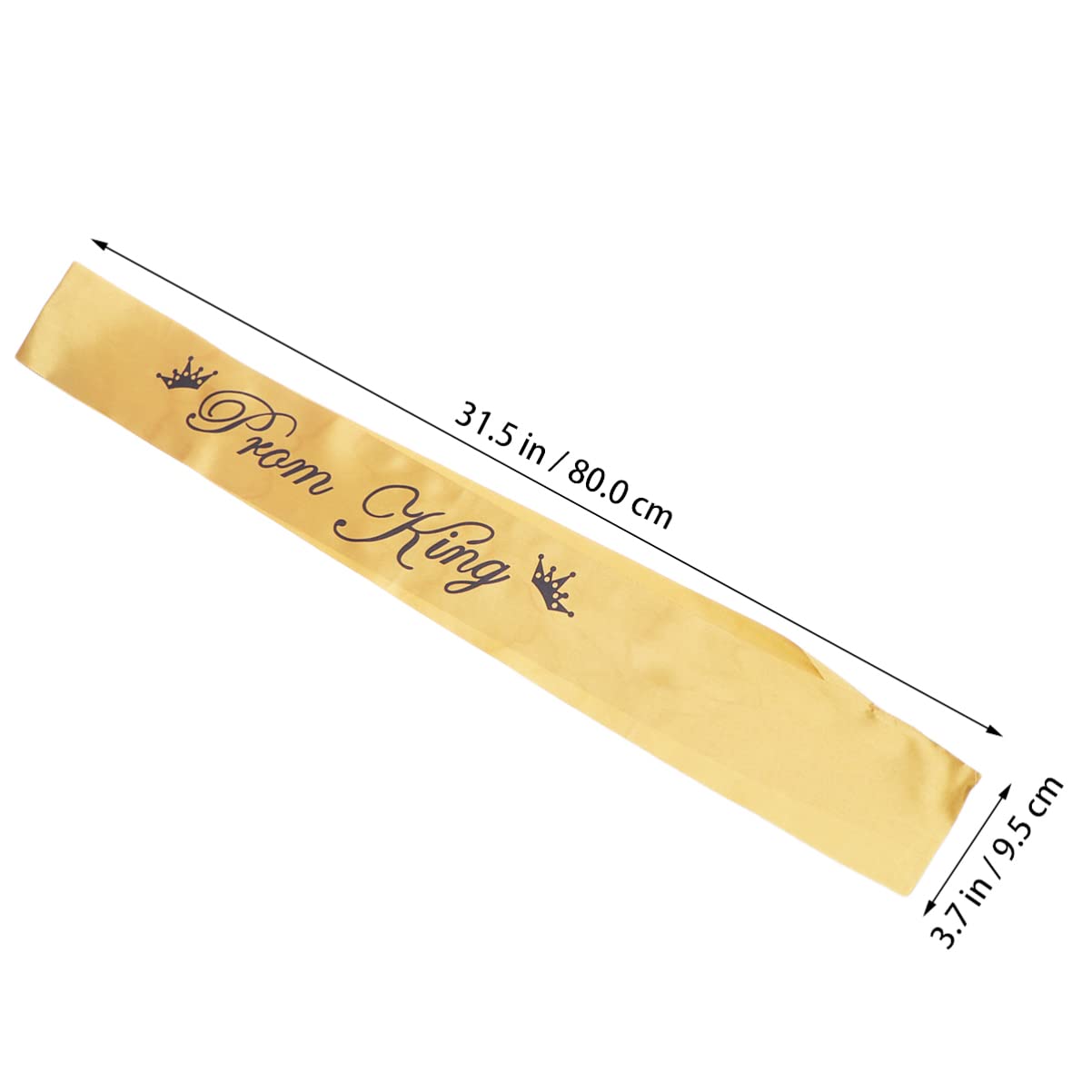 PRETYZOOM Prom King & Queen Satin Sashes - 2pcs Graduation Party Decor for Prom, Wedding, Bridal Shower & Bachelorette Events - Elegant School Dance Accessories for Homecoming & Special Occasions
