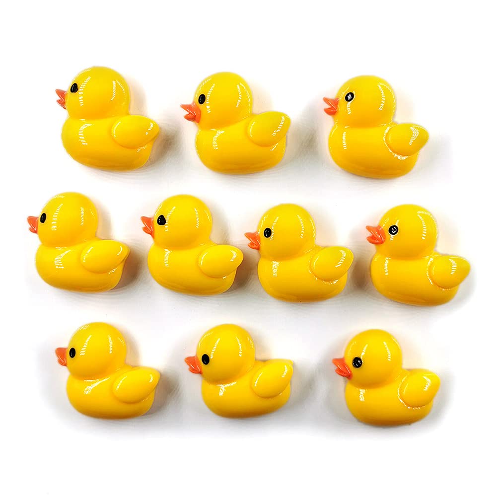 10pcs Yellow Duck Fridge Magnets - Cute Refrigerator Decor, Small Magnetic Message Board for Kitchen, Home & Office - Perfect for Notes, Photos & Kids' Art Display