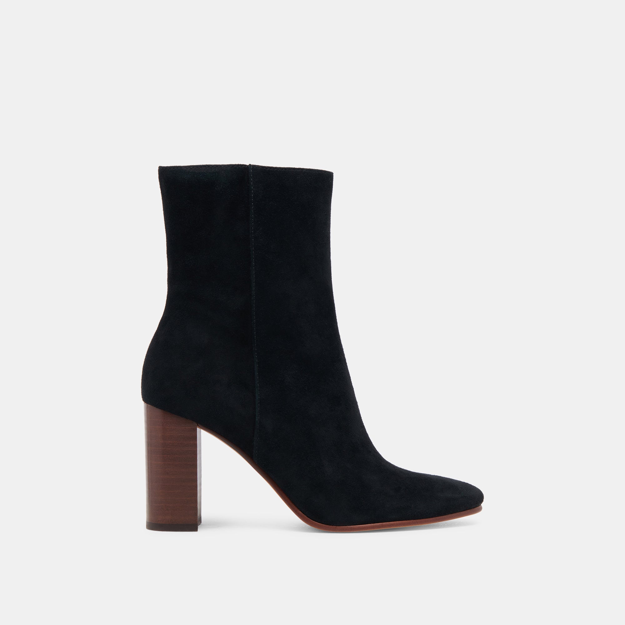 Suzy Booties Onyx Suede - Stylish & Comfortable Women's Ankle Boots for Fall & Winter Fashion, Office Wear & Casual Outings