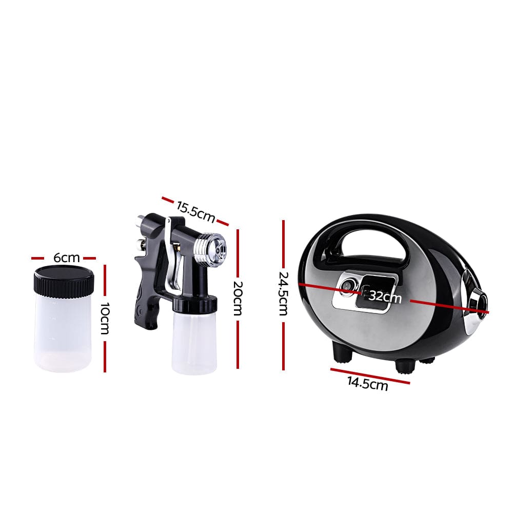 Professional HVLP Spray Tan Machine Kit with Adjustable Spray Gun, Portable Spray Tent & Fixed Speed System - Perfect for Salon, Home Use & Sunless Tanning Business
