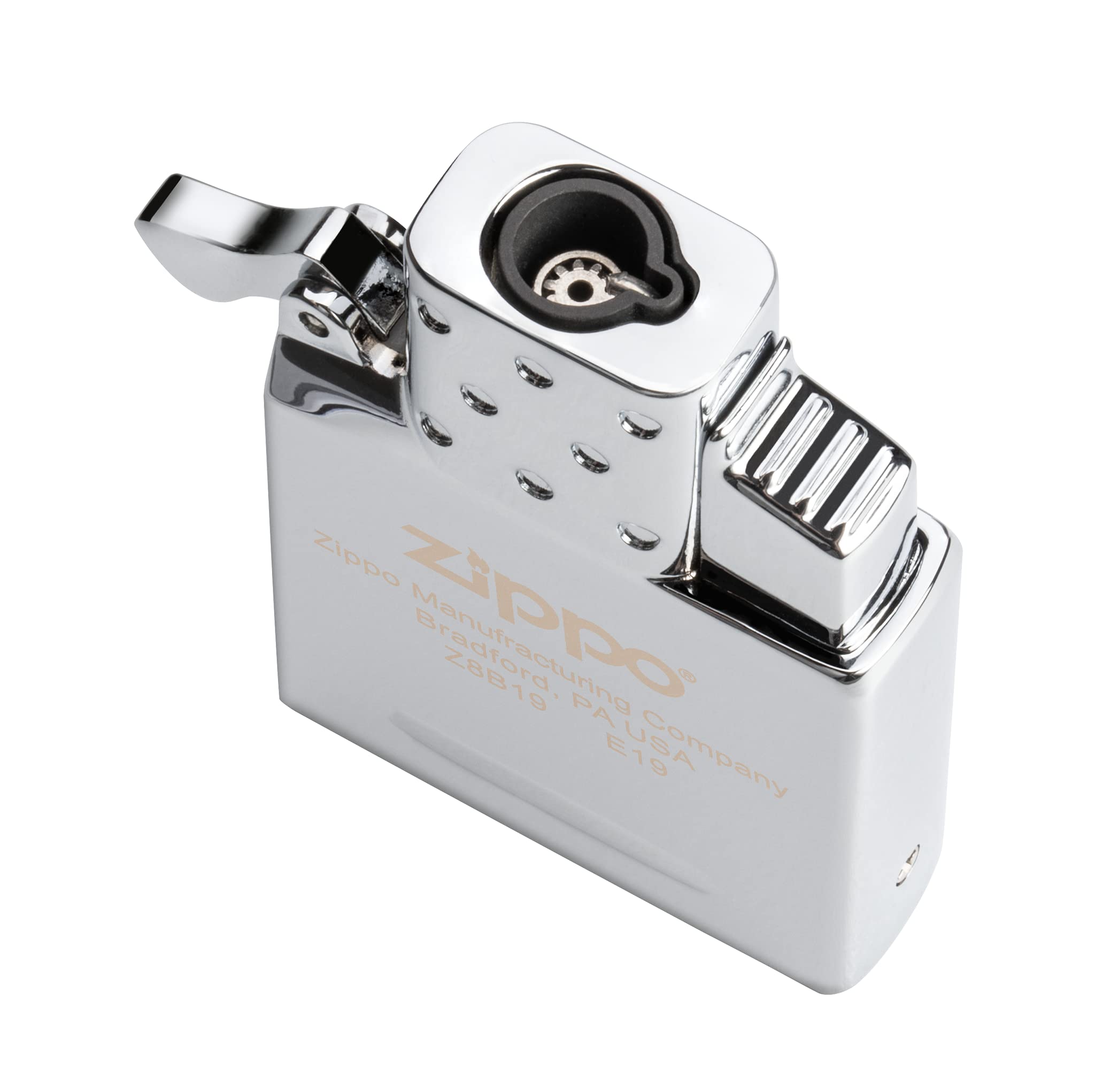 Zippo 65826 Butane Lighter Insert - Single Torch Flame, Chrome Finish for Cigars, Candles & Outdoor Use