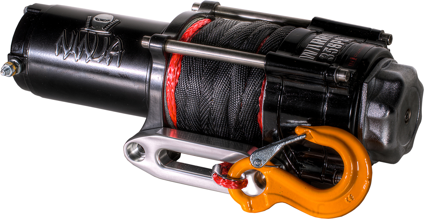 DK2 C2500N 2500 lbs Capacity Warrior Ninja Series Winch - Heavy Duty Off-Road Recovery, Towing & Truck Winching for Jeeps, ATVs & Trailers