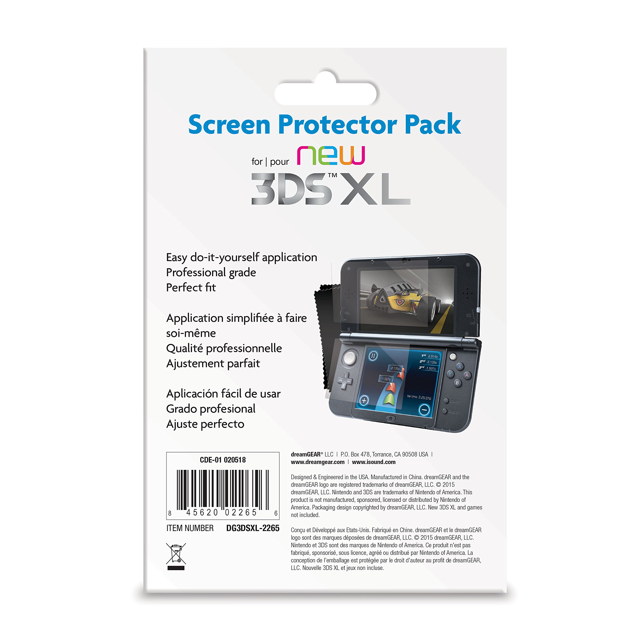 Premium Tempered Glass Screen Protector Pack for Nintendo 3DS XL - 2-Pack HD Clear Anti-Scratch Protection - Perfect for Gaming, Travel, and Everyday Use