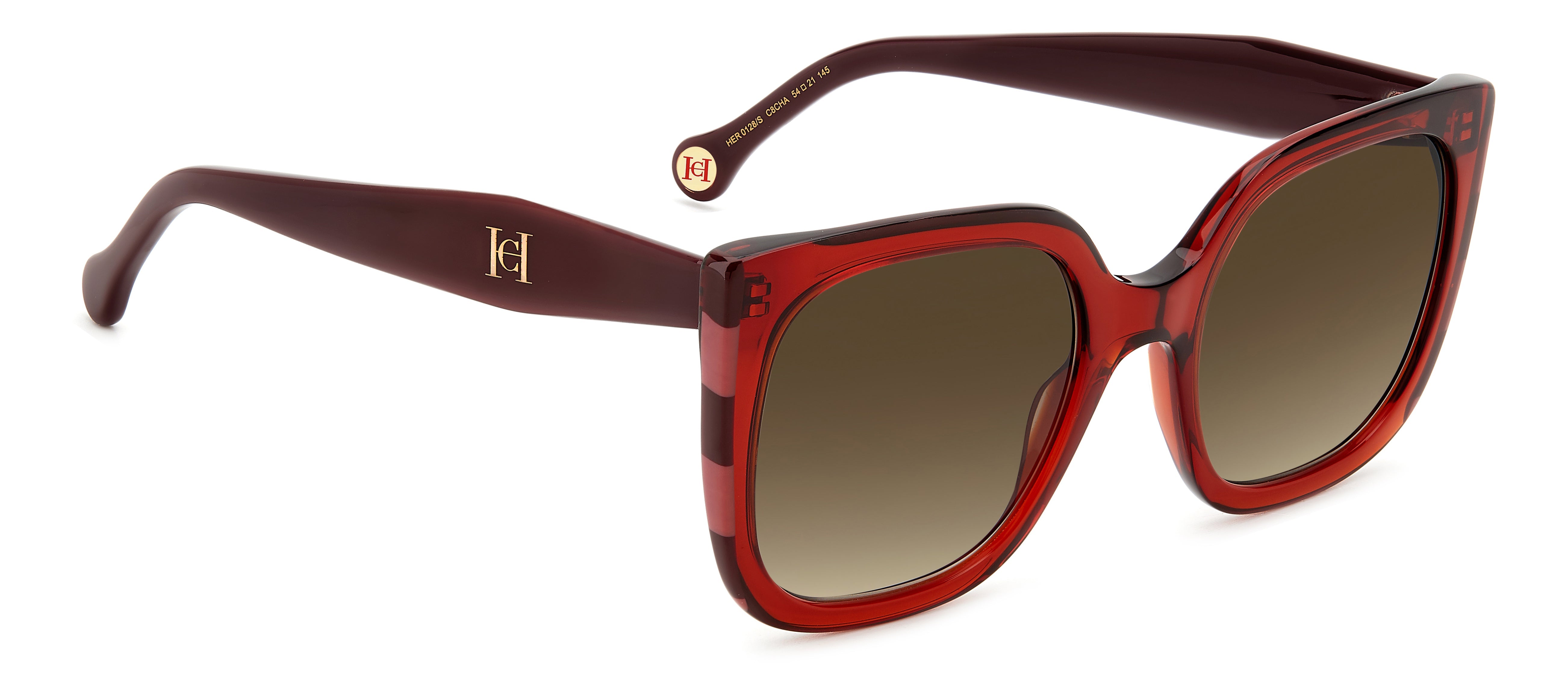 Carolina Herrera HER 0128/S Women's Luxury Sunglasses - UV Protection Fashion Shades for Driving, Beach & Outdoor Activities